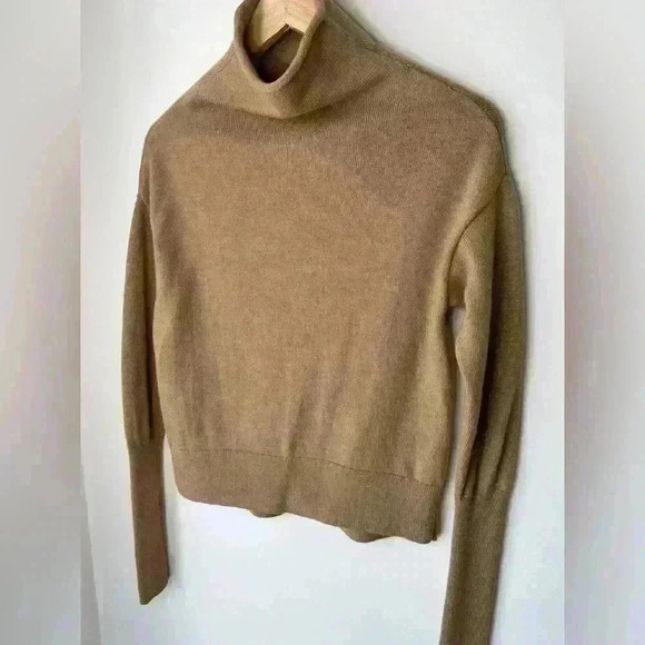 Wilfred Aritzia Womens Biege Cyprie Capsule Wardrobe Timeless  Wool Sweater XS - Picture 3 of 13